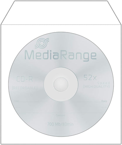 MEDIARANGE BOX62 1disques Case Optical Disk Cases Optical Drives (1, White, Paper White, 120 mm