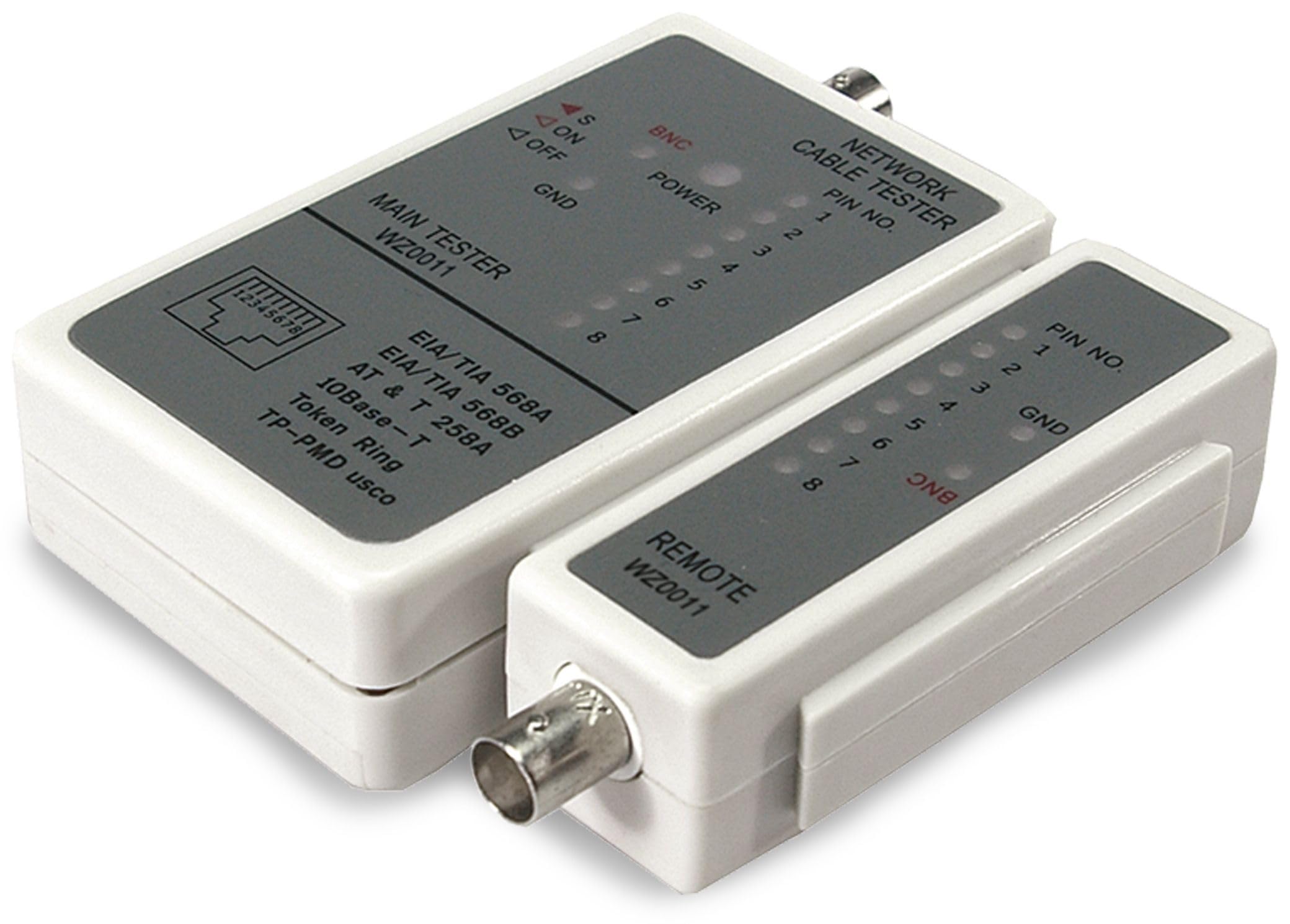 LogiLink Kabeltester Netzwerk RJ45/BNC Stecker