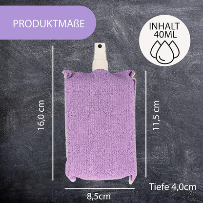 XANTOS Polsterreiniger Auto - Zisch und Wisch All-in-One Duo Schwamm inklusive 40ml Sprühflasche klein mit Reiniger für Auto, Wohnmobil oder Wohnwagen - Autopflege für zwischendurch