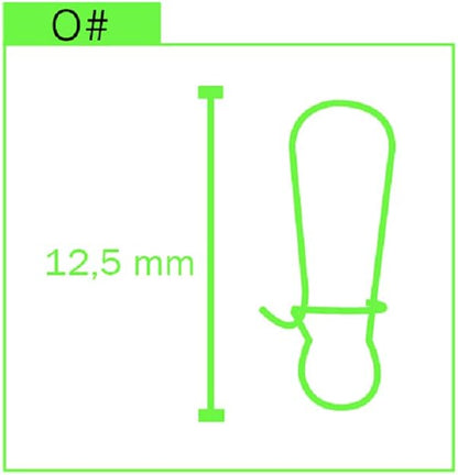 AMBUSH Solid Snap GroBe 0# L:1,2cm Tragkraft 12Kg