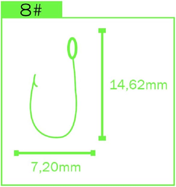 AMBUSH Solid Hook GroBe 8# W:0,7cm L:1,4cm 11Stuck