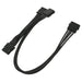 Kabel Nanoxia 4-Pin auf 3 x 4-Pin, 30 cm, schwarz