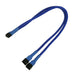 Kabel Nanoxia 3-Pin Y-Kabel, 30 cm, blau