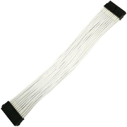 Nanoxia 24-Pin ATX Extension Cable – 30 Cm – White Einzels Sleeve
