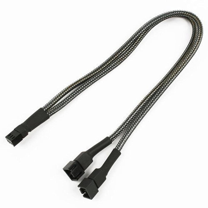 Kabel Nanoxia 3-Pin Y-Kabel, 30 cm, carbon