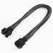 Nanoxia 900600020 8-Pin EPS Verlängerungskabel, 30 cm, Carbonfarbener Einzelsleeve