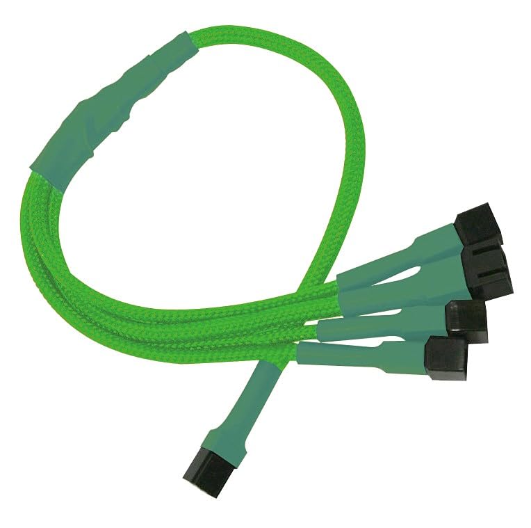 Kabel Nanoxia 3-Pin auf 4 x 3-Pin Adapter, 30 cm,