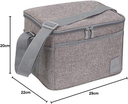 RIVACASE Kühltasche Faltbar - Faltbare Isoliertasche - Picknicktasche kleine Kühltasche - Lunch Cooler Bag - Faltbarer Einkaufskorb mit Kühlfunktion für Essen und Getränke / (11 L) 11 litres