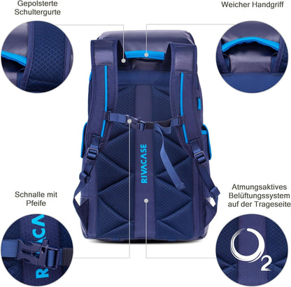 Rivacase Unisex Dijon Rucksack 17.3" Blau