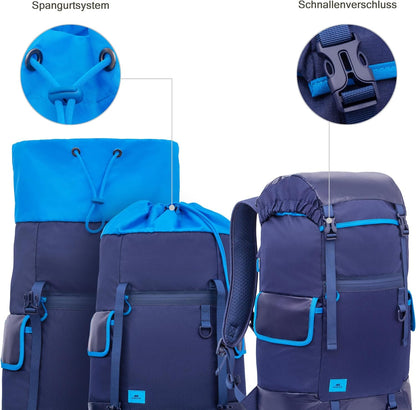 Rivacase Unisex Dijon Rucksack 17.3" Blau