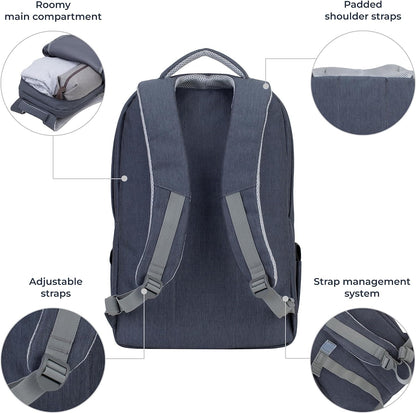 Riva NB Rucksack Prater 17.3 dunkelgr