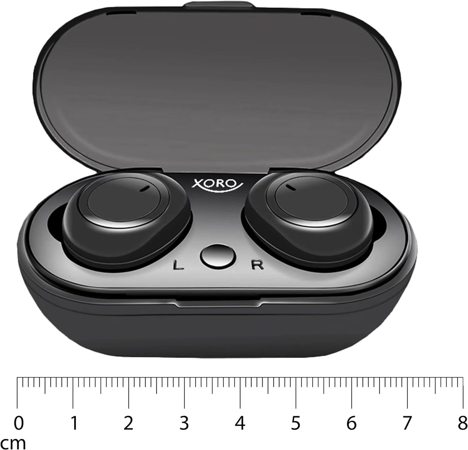 Xoro KHB 25 Bluetooth In-Ear Headphones (BT 5.0, TWS, Charging Box) Black