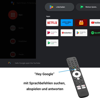 `Homatics BoxQ S, UHD, Android 10, inkl. DVB-S Dong`