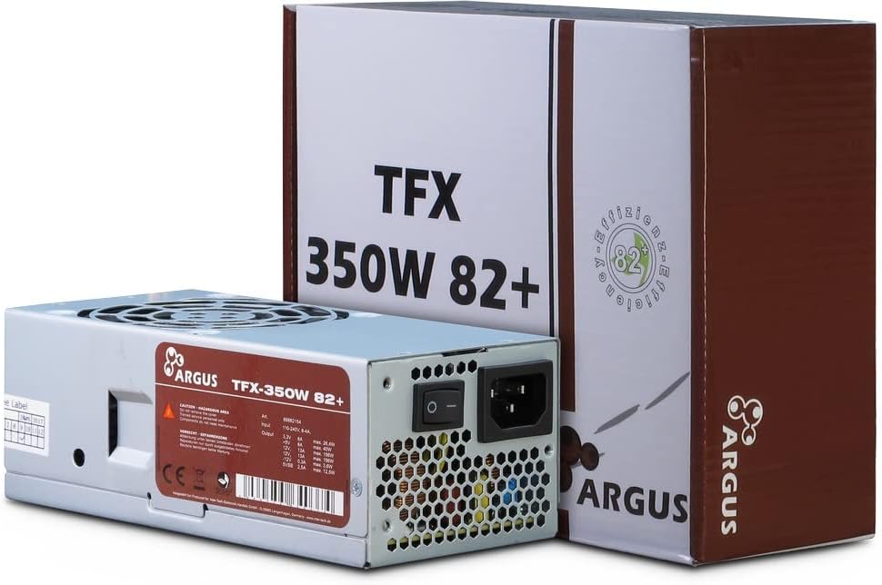INTER-TECH TFX-350W Power Supply 80 mm Fan Active PFC 1x20+4pin 1x4+4pin 1x PCIe 6+2 2x IDE 3xSATA 1x Floppy