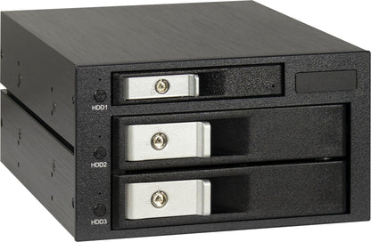 Inter-Tech IPC ST-3525 Removable Frame 2 x 5.25 Inches and 1 x 2.5 Inches