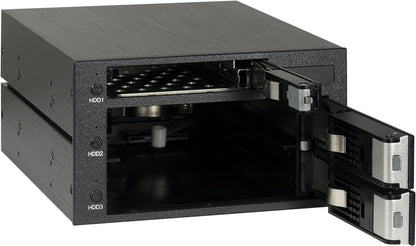 Inter-Tech IPC ST-3525 Removable Frame 2 x 5.25 Inches and 1 x 2.5 Inches