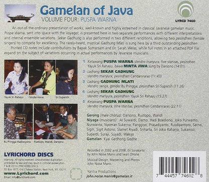 Gamelan Of Java Vol. 4 Puspa Warna