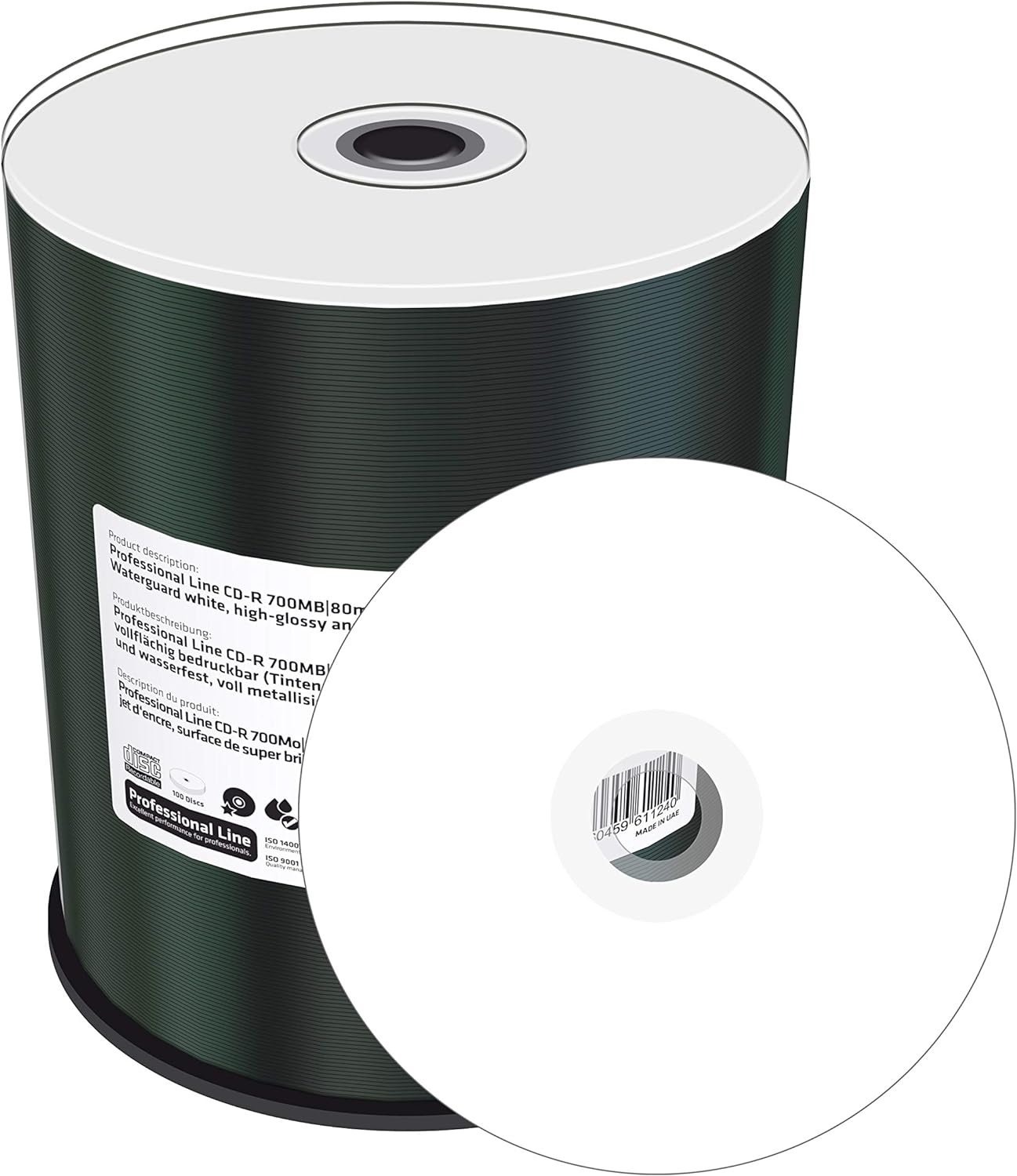 MediaRange CD-R 700MB 100pcs Waterguard weiB wasse