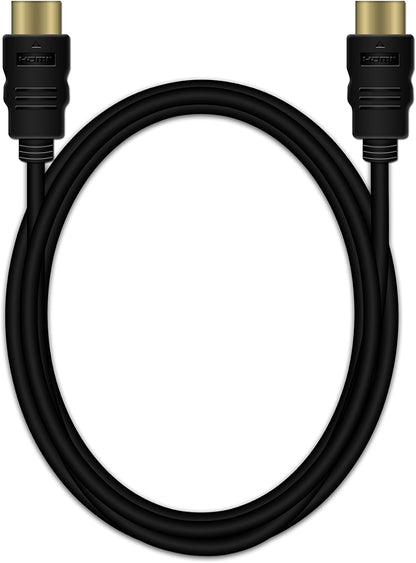 MediaRange HDMITM High Speed Connection Cable with Ethernet, Gold-Plated Contacts, 18 Gbit/s Data Transfer Rate, 1.8 m, Black