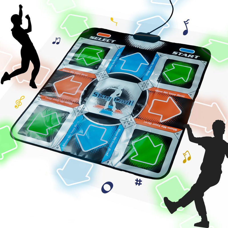 Mad Monkey - Retro Dance Mat, 2000023, Black, Red, Blue, Green