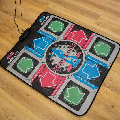 Mad Monkey - Retro Dance Mat, 2000023, Black, Red, Blue, Green