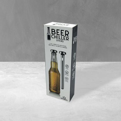 Mad Monkey 2000067 Beer Cooler Stick with Bottle Opener, Stainless Steel