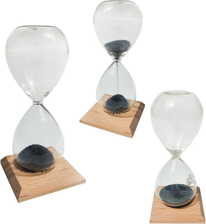 Mad Monkey Magnetic hourglass, Glass Wood