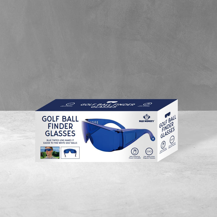 Mad Monkey Unisex Adult Golf Ball Finder Glasses, Blue, Standard