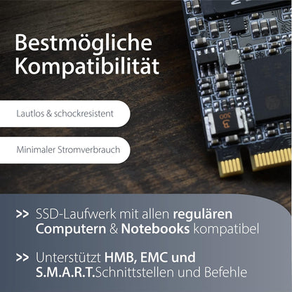 MediaRange Internal SSD hard drive 256 GB - solid state with M.2 interface NVMe PCie 3.1 x4 and 3D NAND technology, ideal as an internal SSD drive for upgrading computers and notebooks 128 GB NVMe