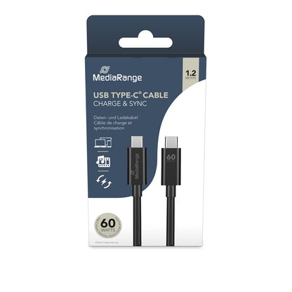 Mediarange Usb-C Cable 5Gbit 1.2M