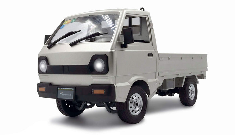 Amewi 22506 Scale Kei Truck 1:10, Remote-Controlled, 2WD, RTR, up to 25 km/h, Outdoor, from 6 Years, Silver/Grey, Groß