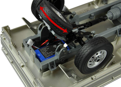 Amewi 22506 Scale Kei Truck 1:10, Remote-Controlled, 2WD, RTR, up to 25 km/h, Outdoor, from 6 Years, Silver/Grey, Groß
