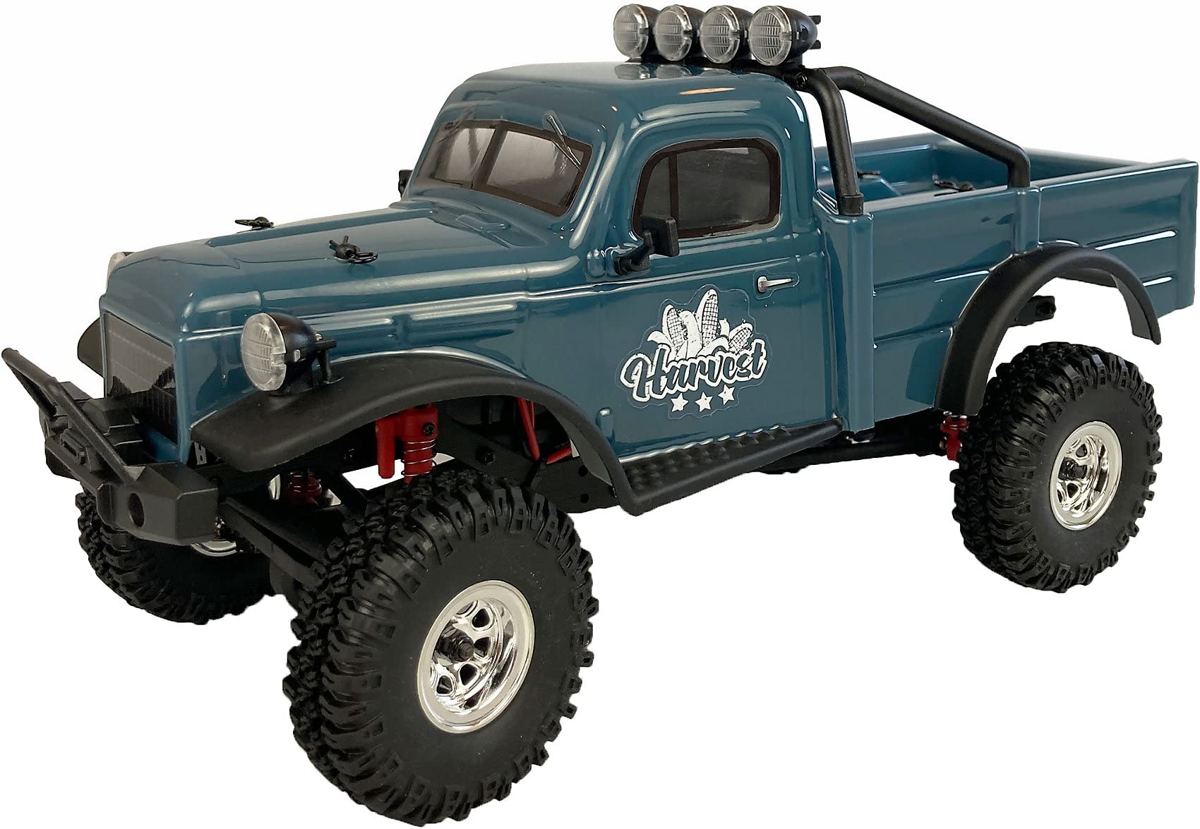 Amewi 22523 AMXRock AM18 Scale Crawler Harvest 1:18 RTR with Remote Control, Battery and Charging Cable, Blue