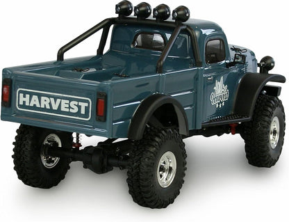Amewi 22523 AMXRock AM18 Scale Crawler Harvest 1:18 RTR with Remote Control, Battery and Charging Cable, Blue
