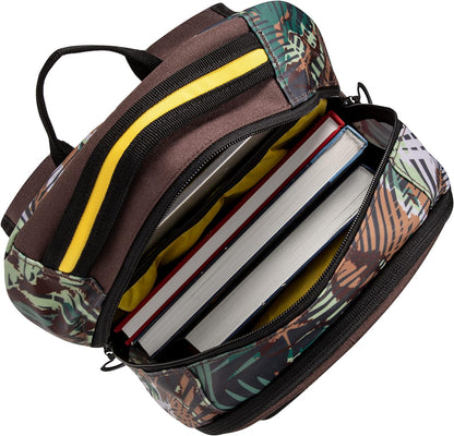 Rivacase Universeller Laptop-Rucksack für einen 15,6 Zoll Laptop 30L – ideal für Schüller und Studenten – bunter Cityrucksack für einen Notebook aus hochwertigem wasserabweisendem Material Jungelmuster