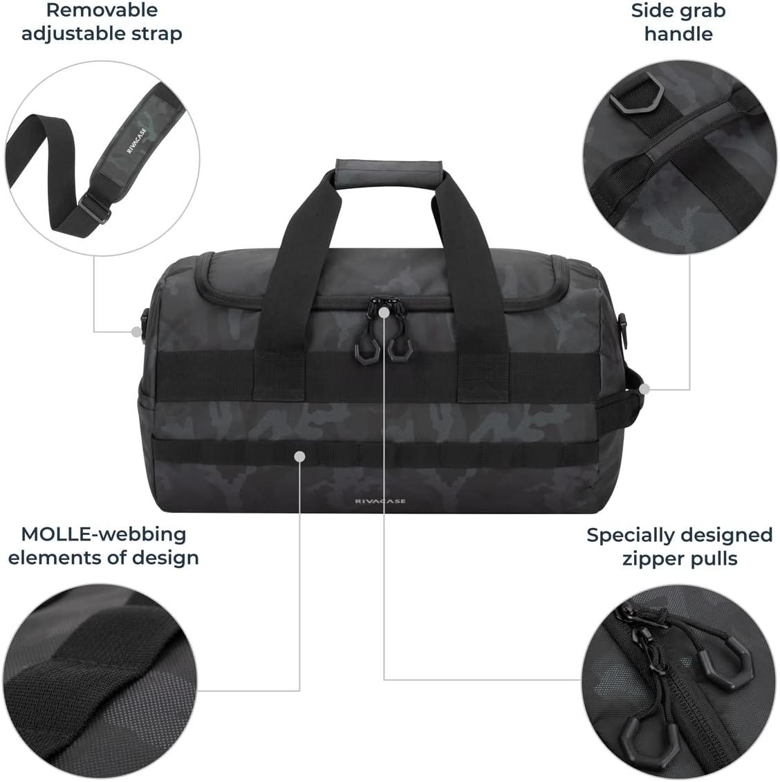 Riva Reisetasche Sherwood 30L grau cam