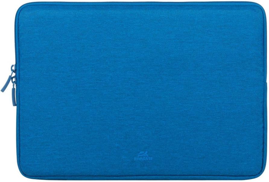 RIVACASE Laptop Sleeve 14 Inch - Notebook Case for Men and Women - Waterproof Case Fits MacBook 15 - Computer Bag for Work College Travel 14" blue