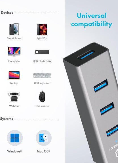 Graugear 4-port Type-A USB 3.0 hub