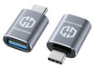 GRAUGEAR | 2 pieces | USB to USB-C adapter | Double sides USB-C | 10 Gbit/s data transfer USB 3.2 Gen 2 | Type-A female to Type-C® male | USB-C to USB 3.1 Gen2 | G-AD-ATC-10G-2