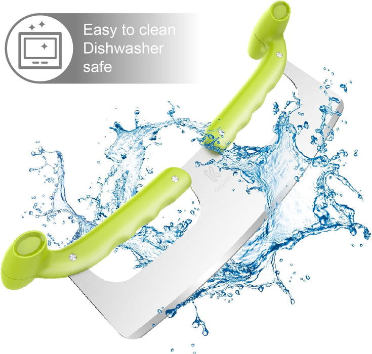 KozyGear Pizzaschneider Mezzaluna mit doppel.Schut