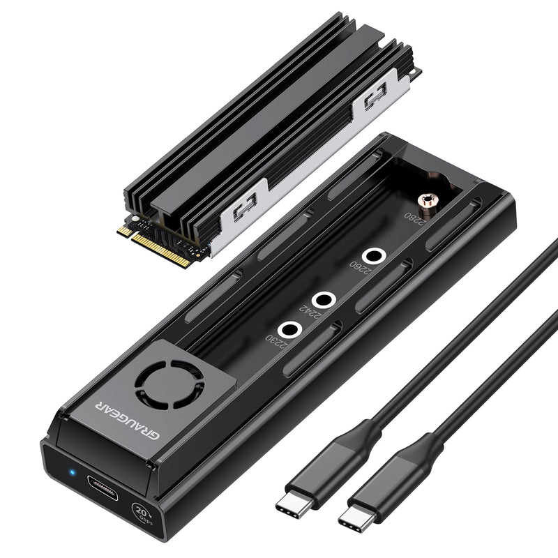GRAUGEAR externe Docking M.2 NVMe/NGFF SSD mit Luf