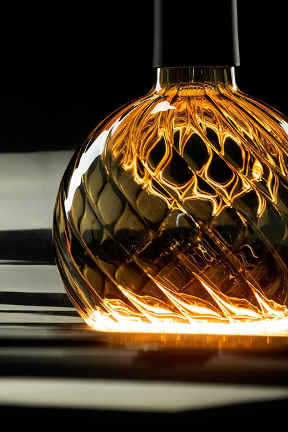 SEGULA LED Floating Globe 150 twisted smokey grau