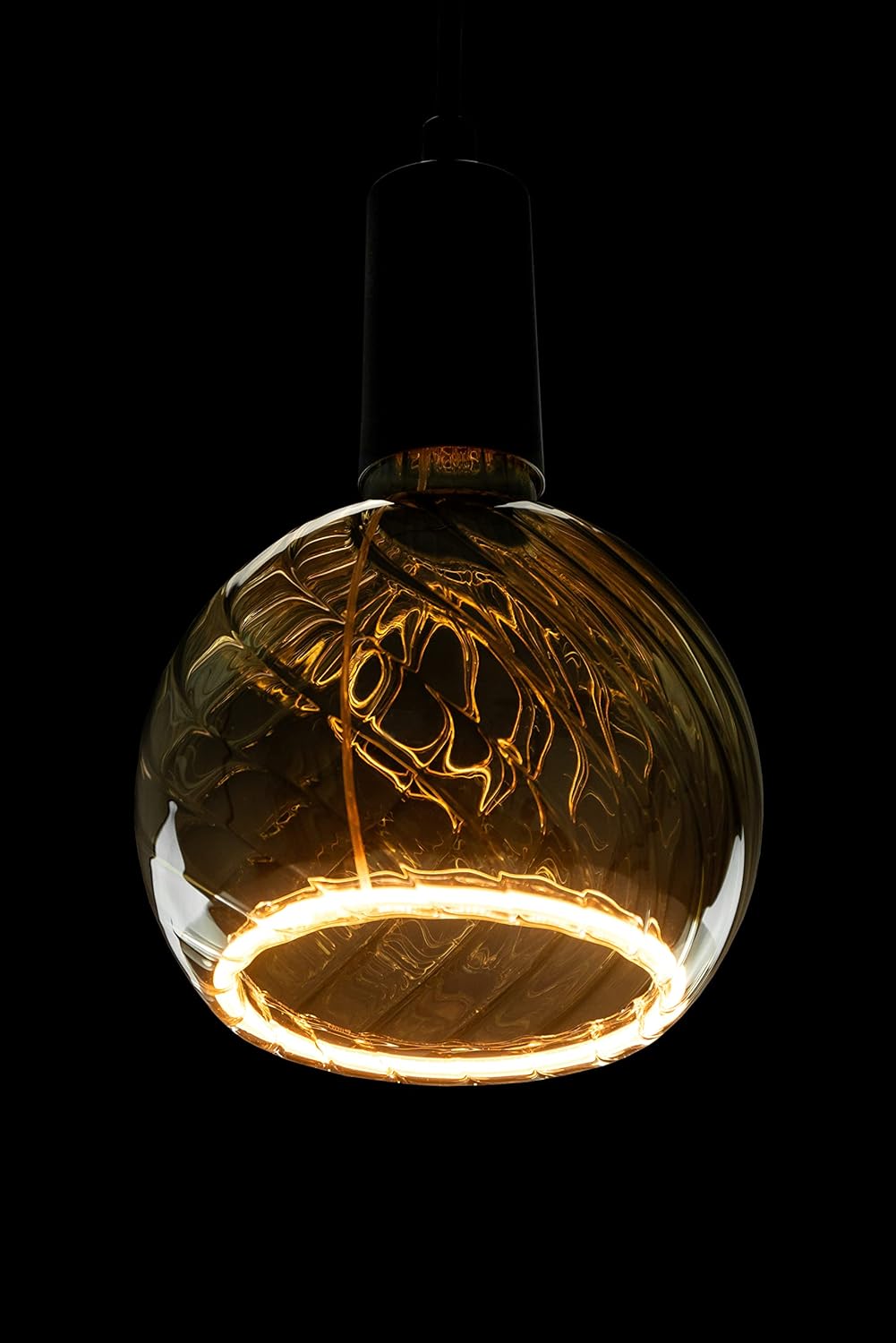 SEGULA LED Floating Globe 150 twisted smokey grau