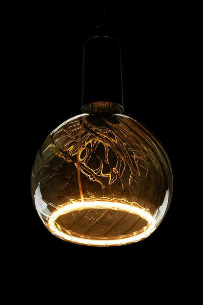 SEGULA LED Floating Globe 150 twisted smokey grau