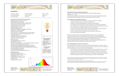 Segula LED Globe 80 gold E27 5W 300Lm 1900K dimmba