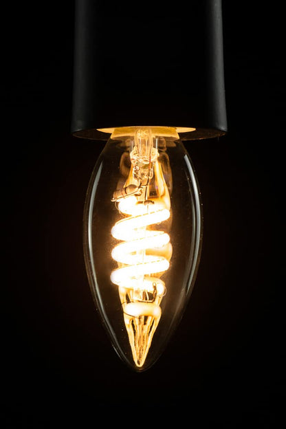 Segula LED Kerze Curved klar E14 3,3W 2000-2700K d
