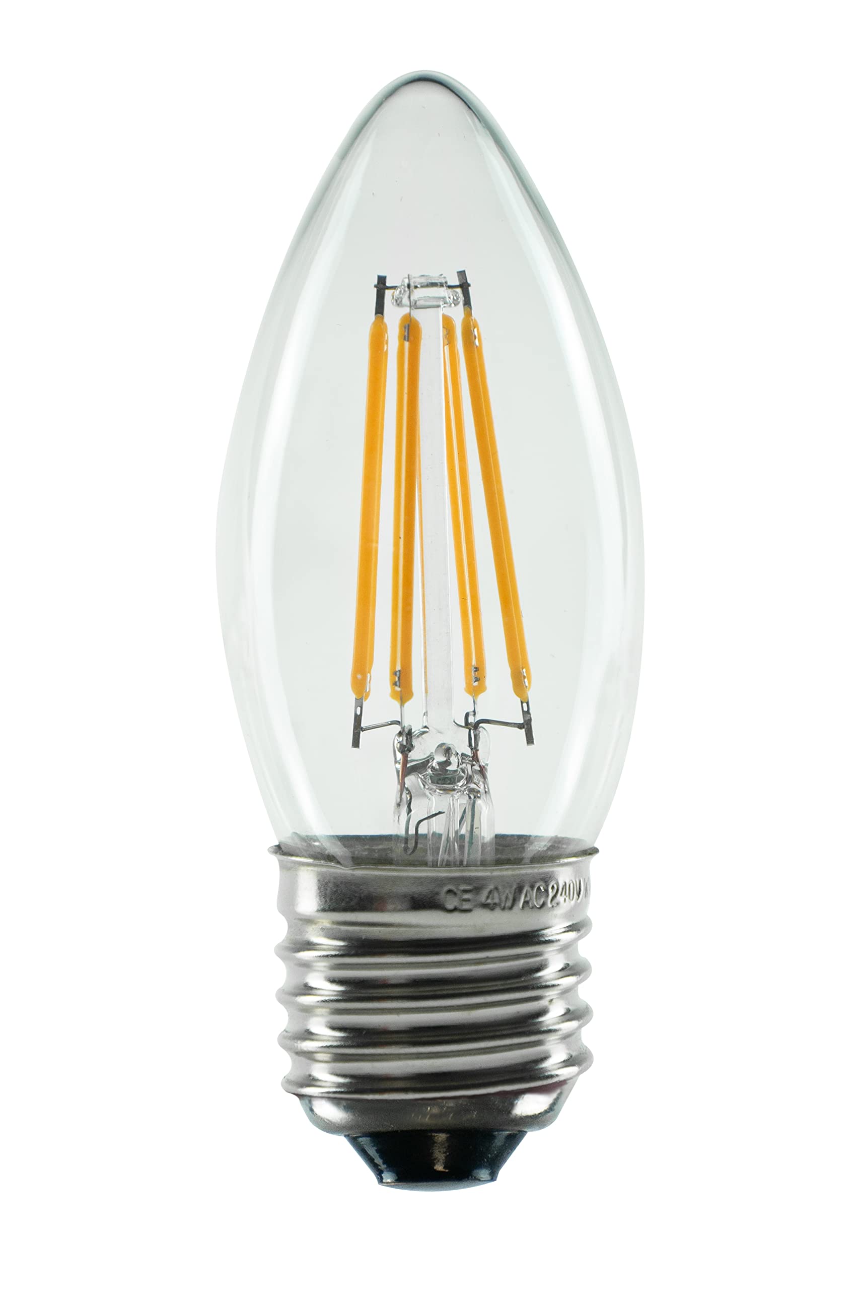 SEGULA LED Kerze klar E27 3,2W 270Lm 2700K dimmbar