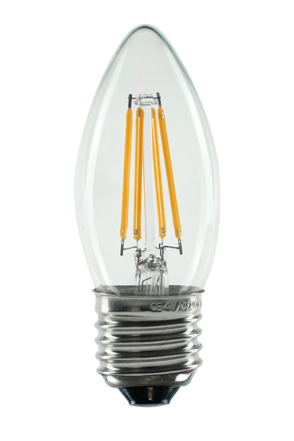 SEGULA LED Kerze klar E27 3,2W 270Lm 2700K dimmbar