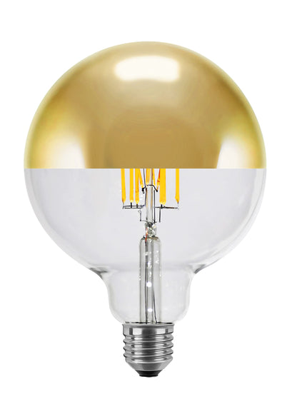 `SEGULA LED Globe 125 Spiegelkopf Gold E27 6,5W 270`