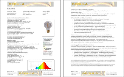 Segula LED Globe 80 smokey grau E27 5W 220Lm 1900K